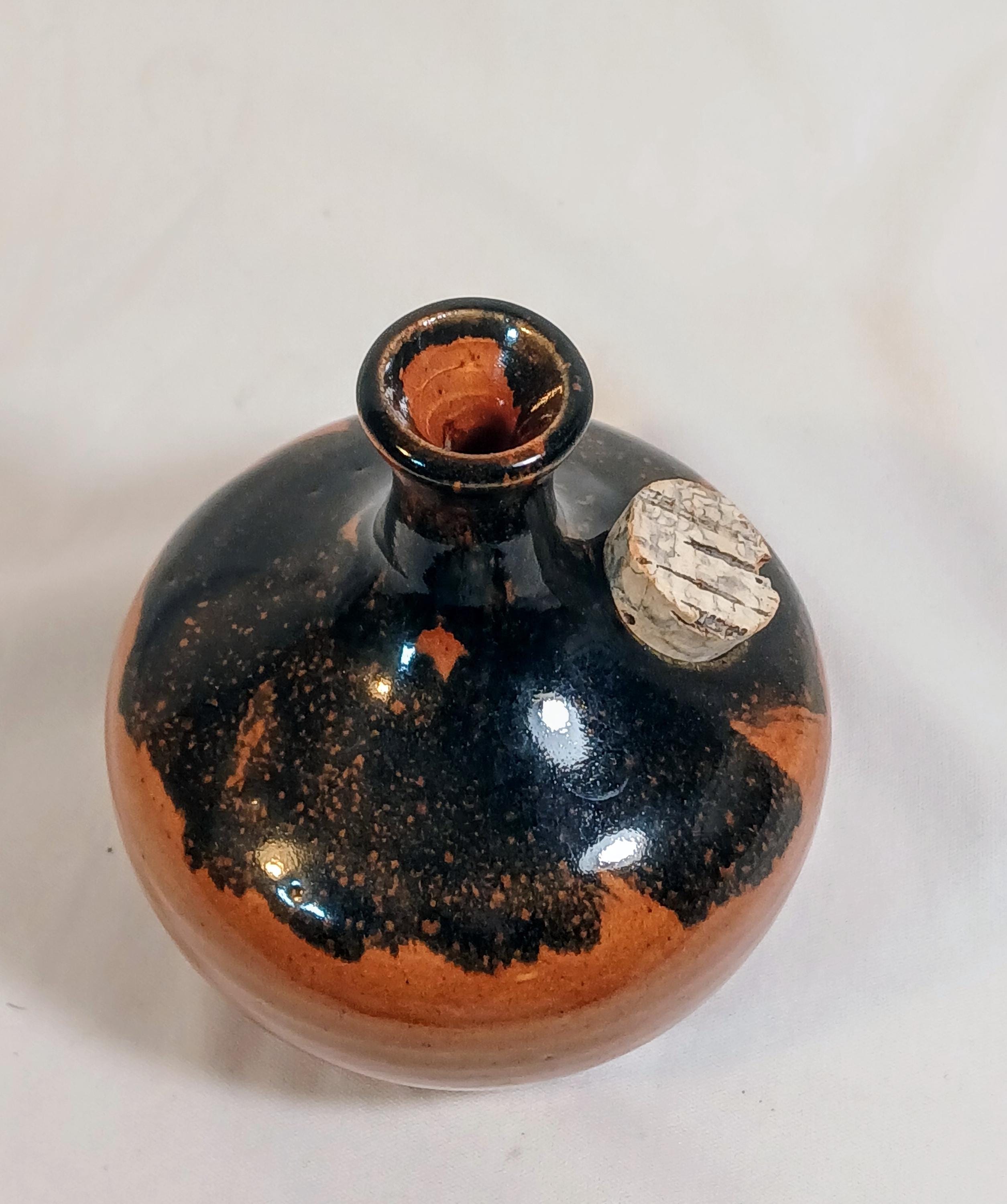 Vintage  Studio Pottery Cruet Bottle – Signed Ineke Victoria BC Canada