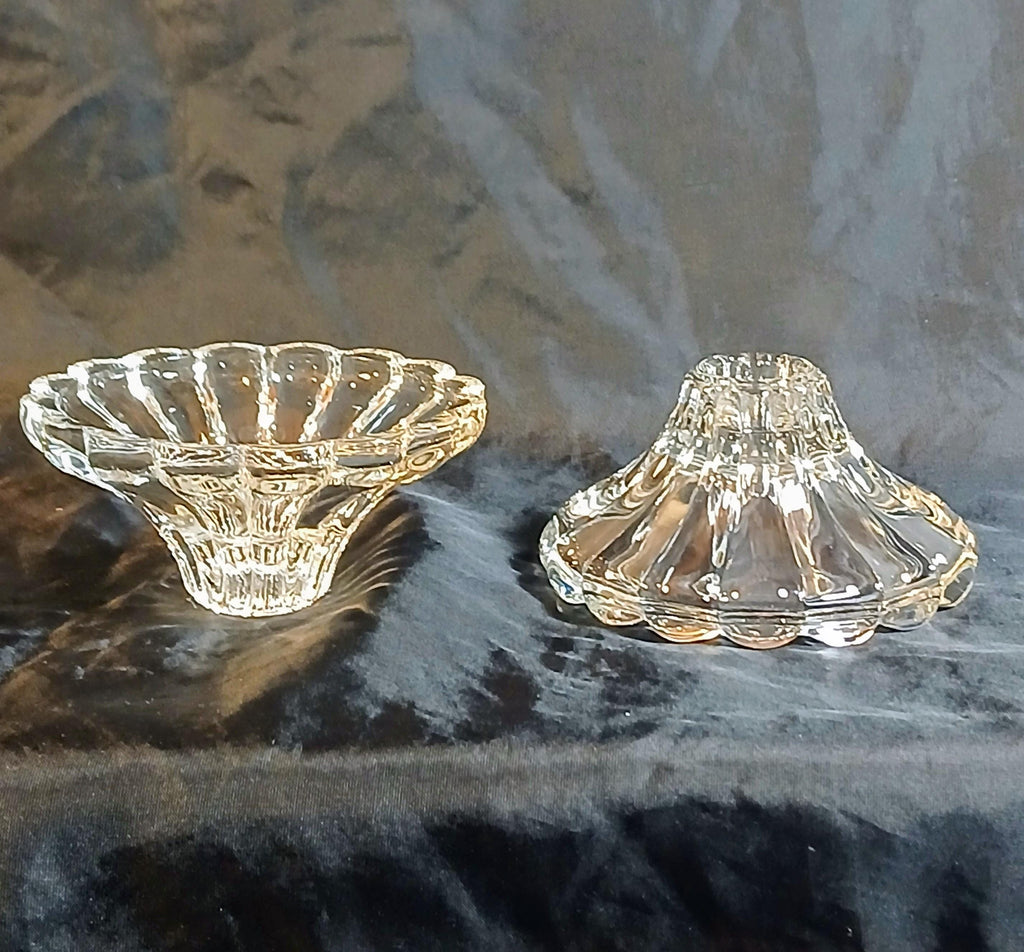 Anchor Hocking Candlestick Holders - "Boopie" Berwick - Set of 2