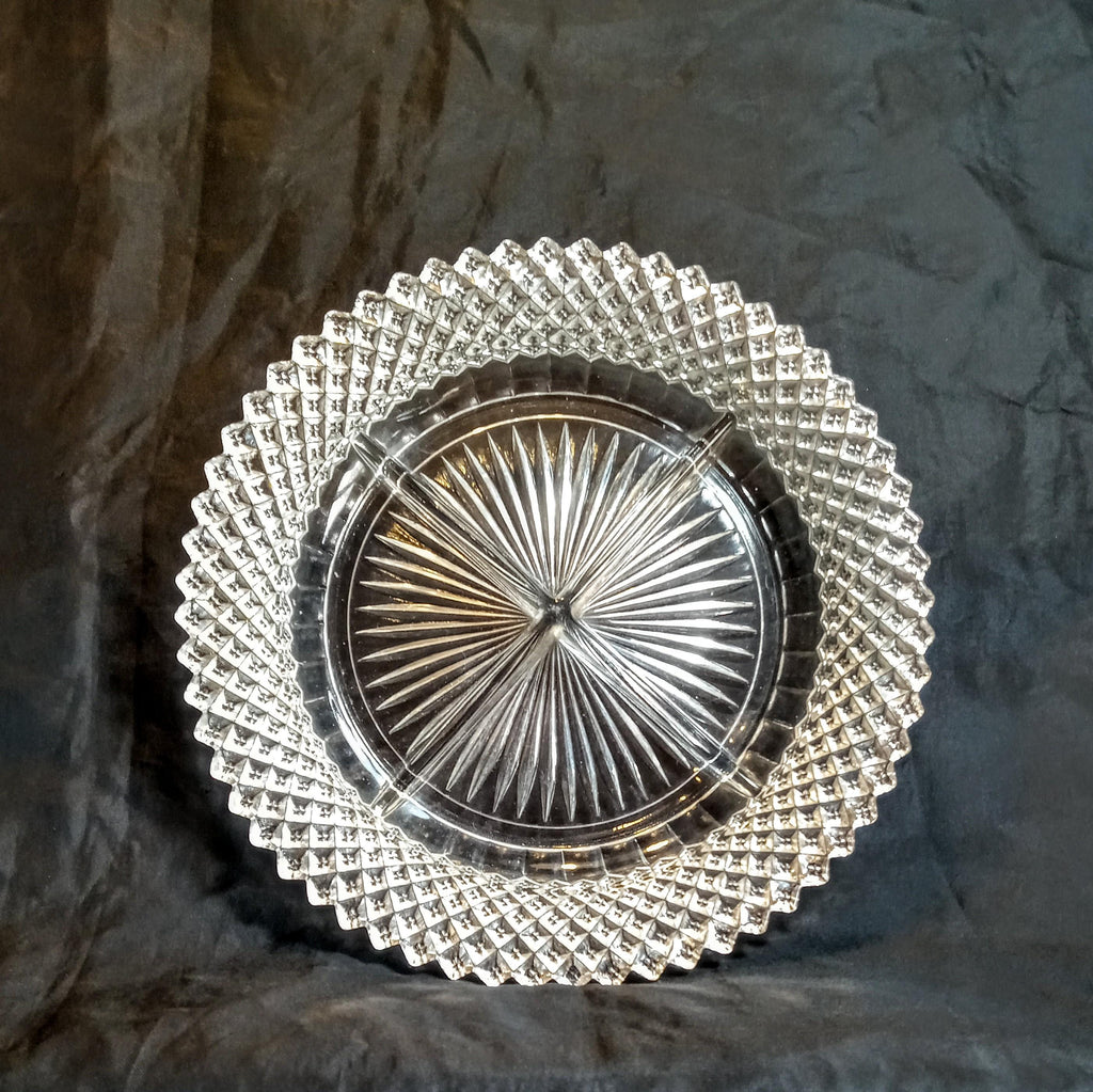 Anchor Hocking "Miss America" Divided Relish Dish -Depression Era