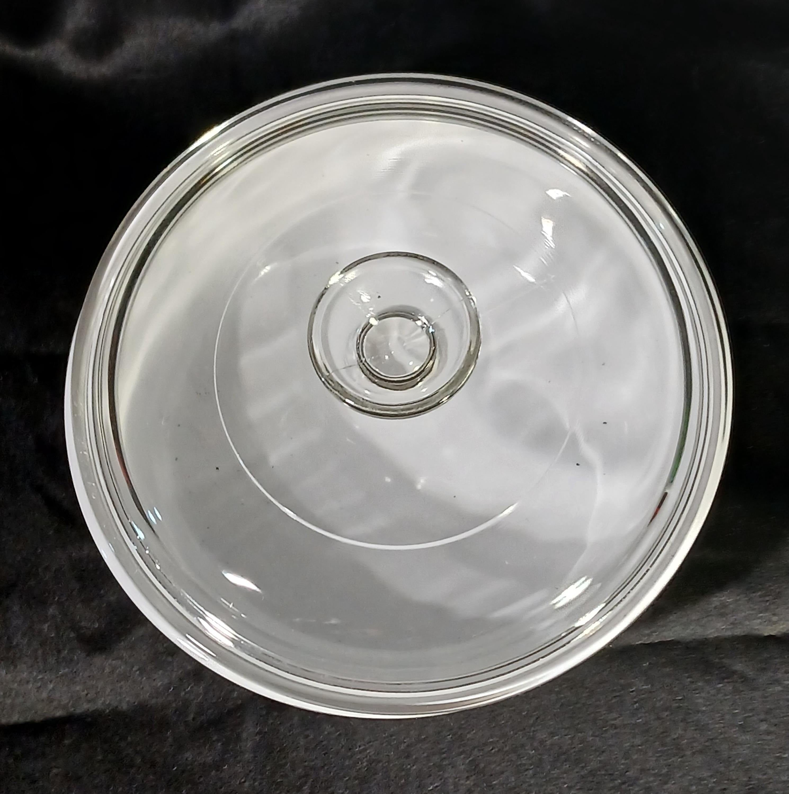 Vintage Corning Ware French White Casserole Dish | F-5-B | Round W/Lid