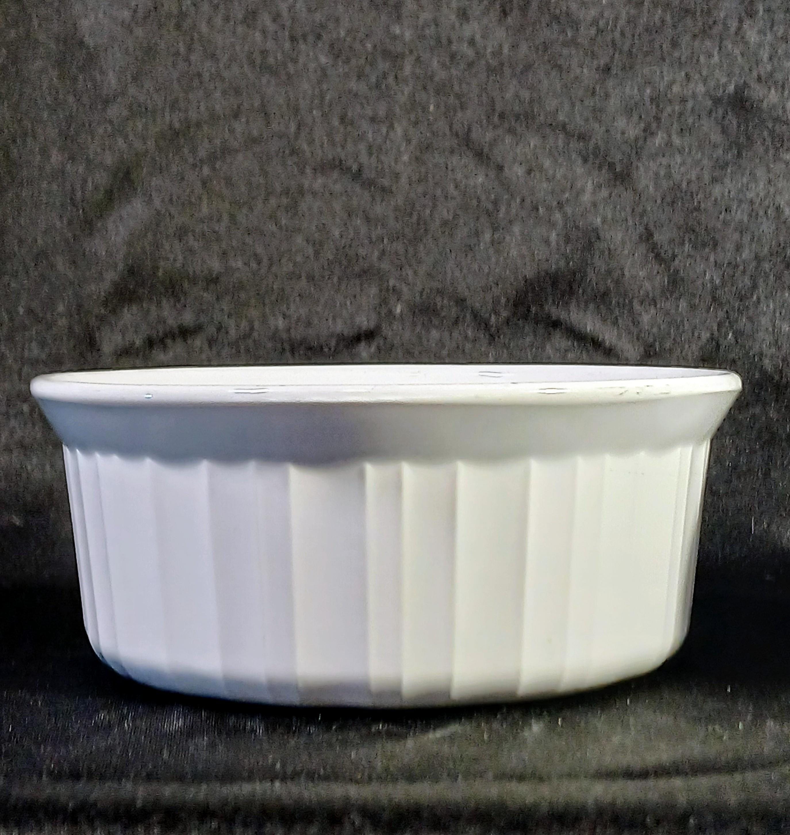 Corning Ware French White Casserole Dish Set (1.5 qt, 16 oz) – No Lids