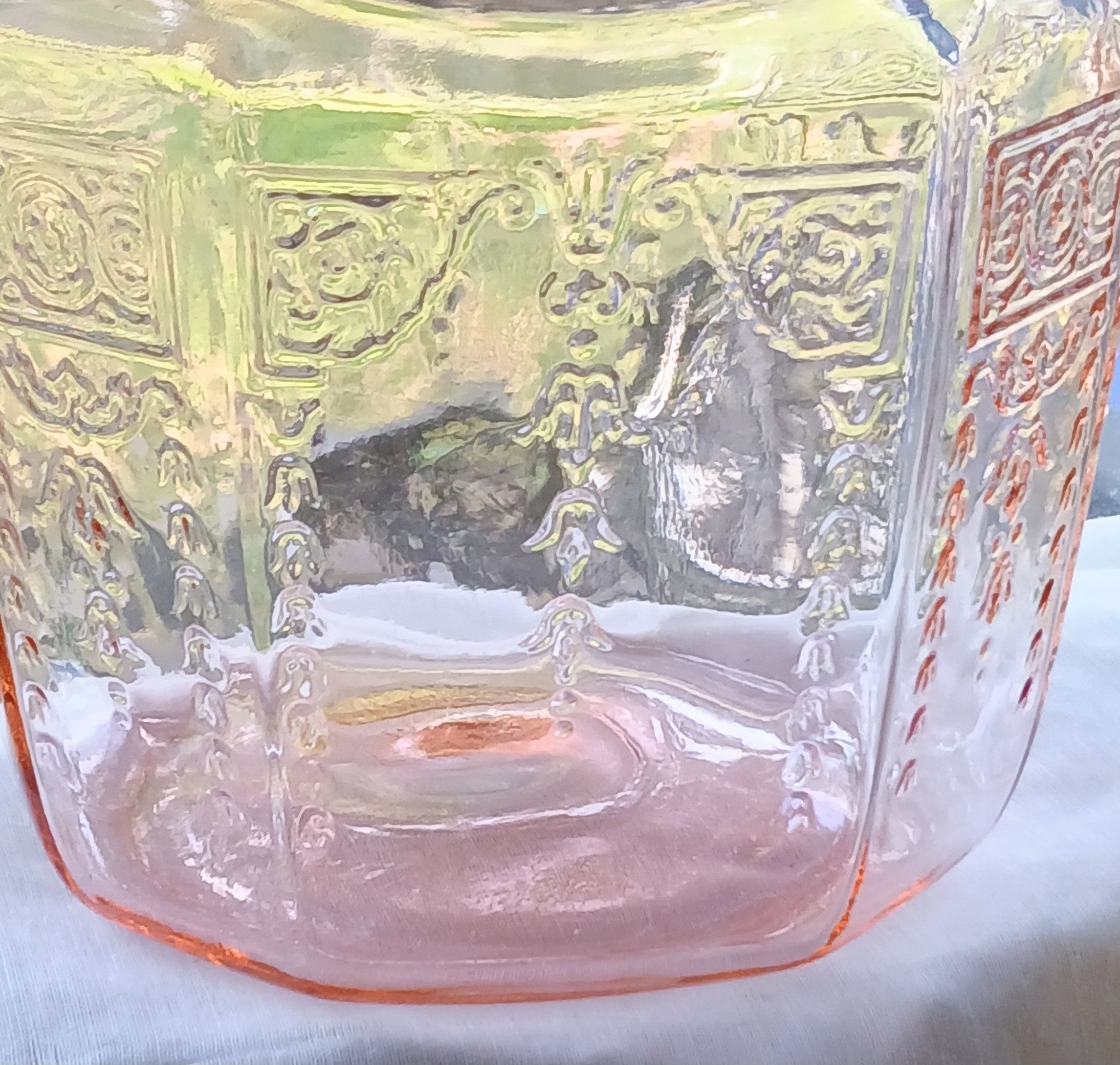 Anchor Hocking Princess Pink Cookie Jar - Depression Glass