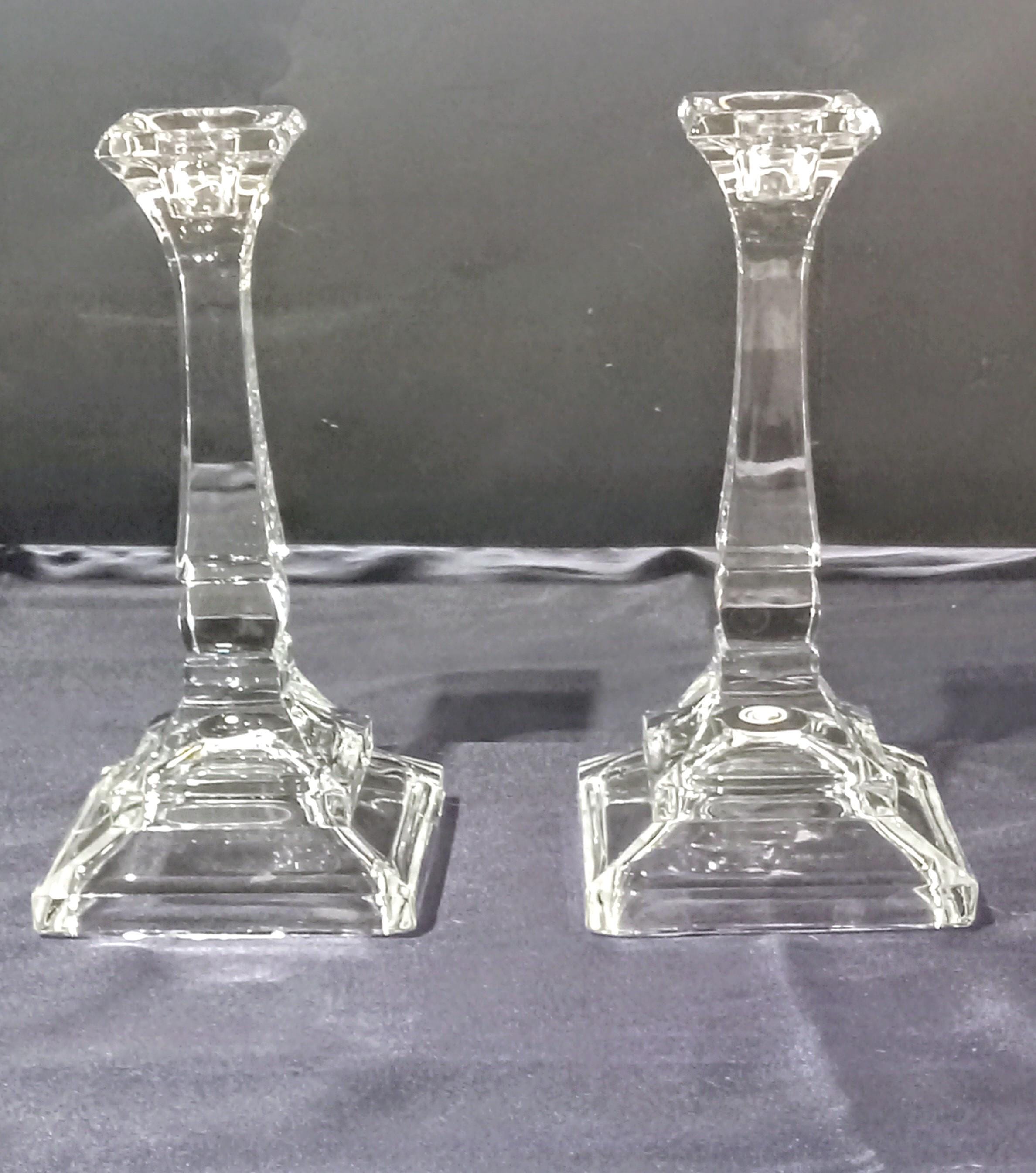 Crystal Candle Holders by DePlomb