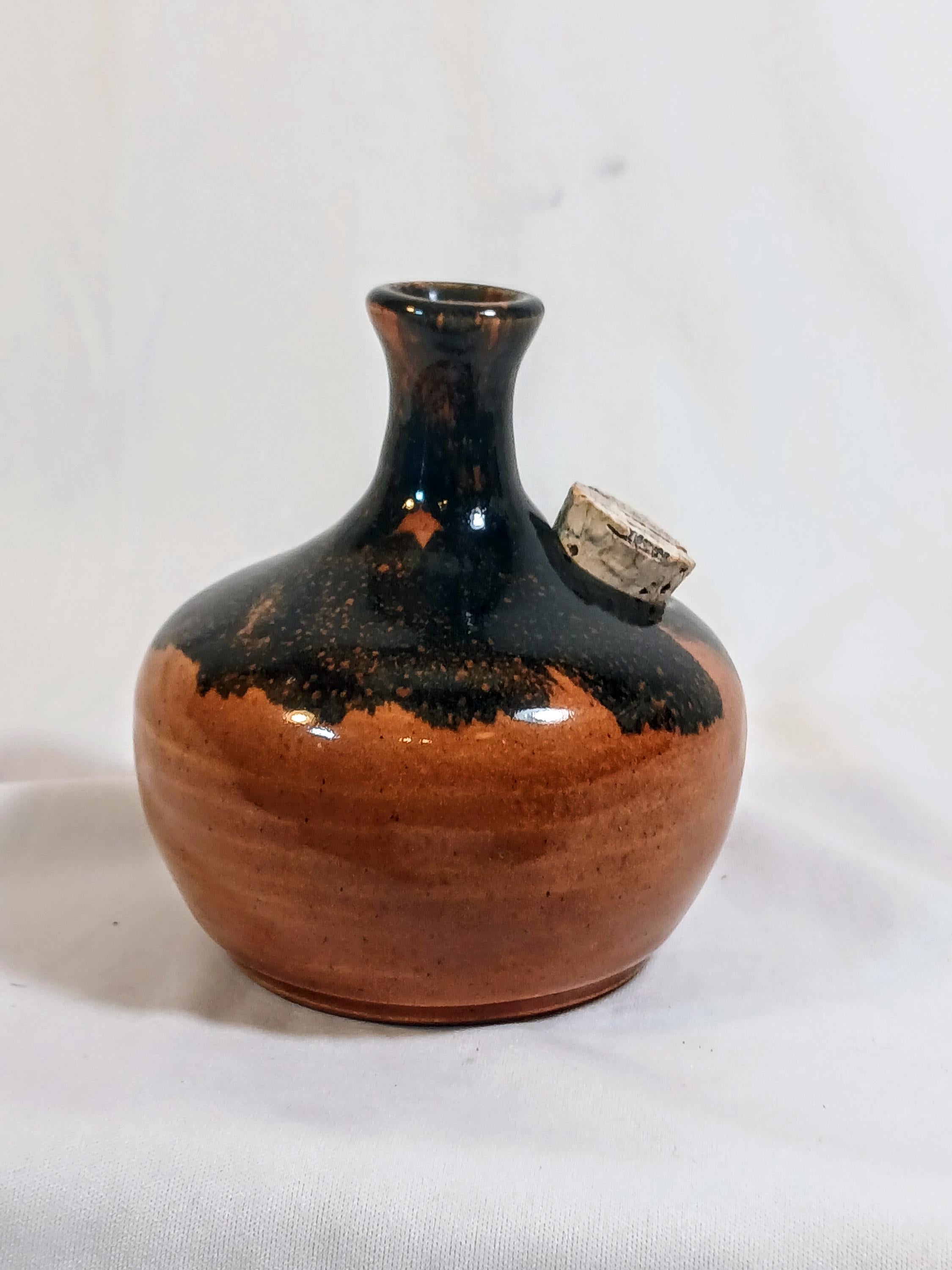 Vintage  Studio Pottery Cruet Bottle – Signed Ineke Victoria BC Canada