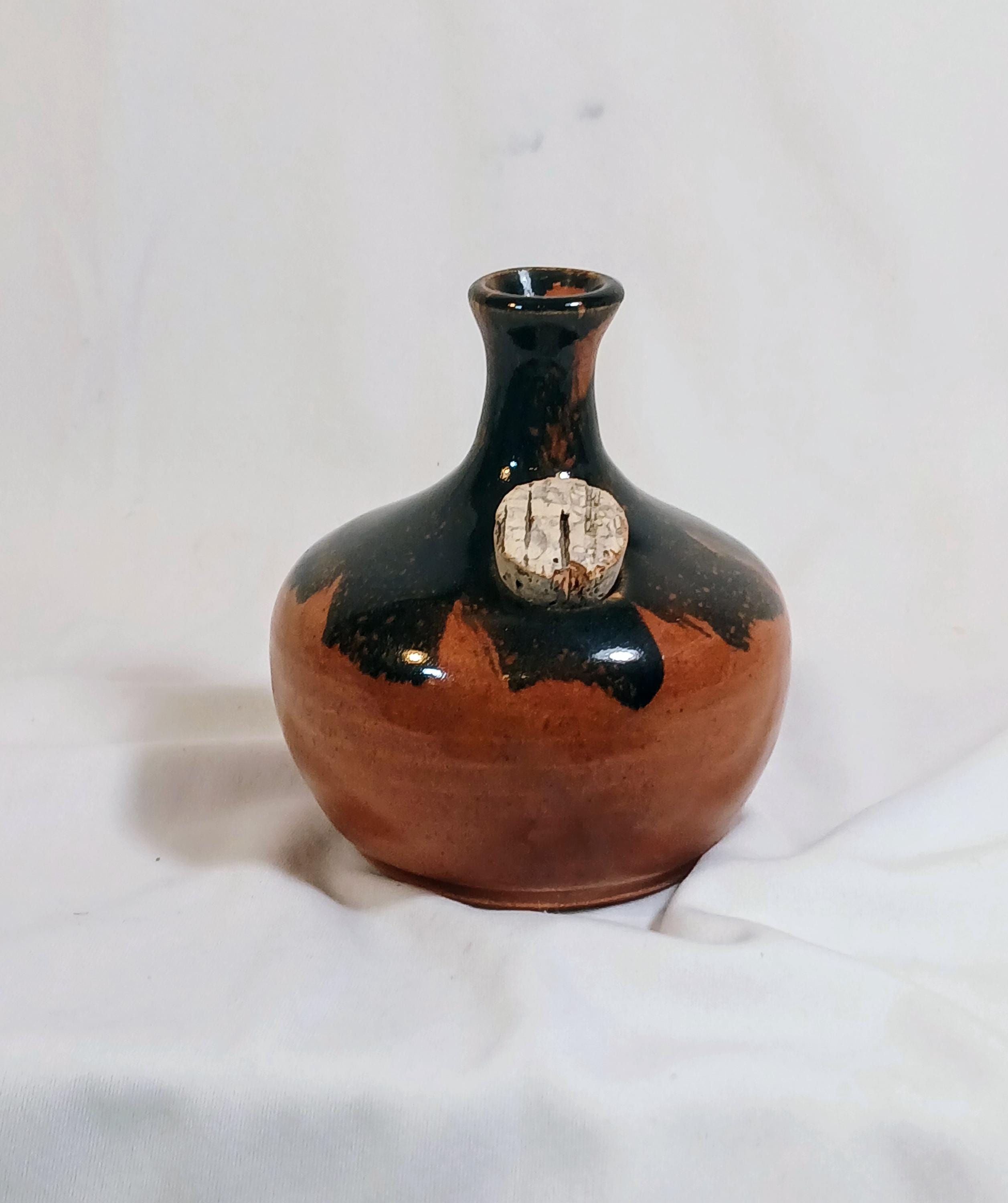 Vintage  Studio Pottery Cruet Bottle – Signed Ineke Victoria BC Canada