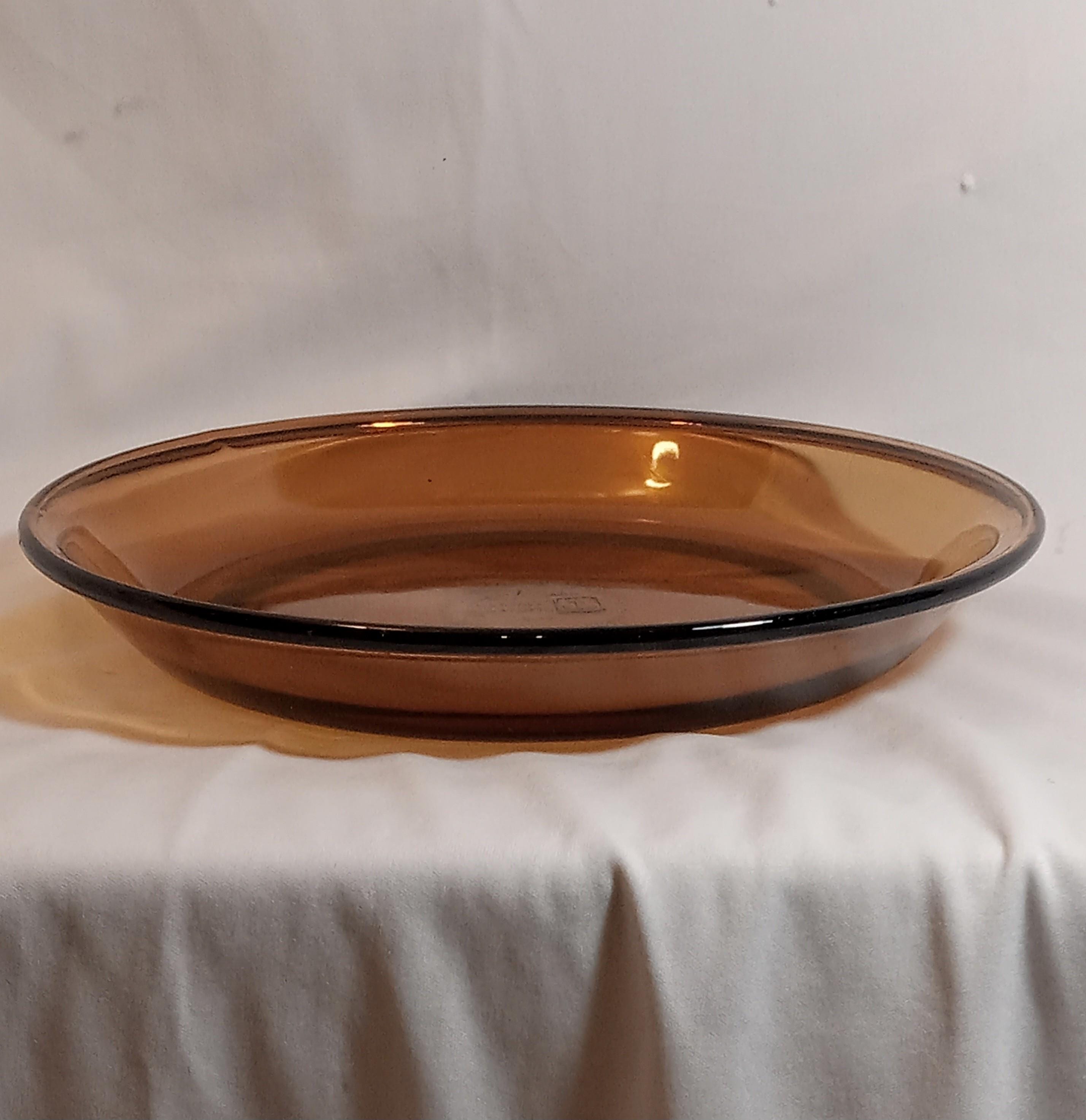 Vintage Fire-King Amber Pie Plate by Anchor Hocking #460