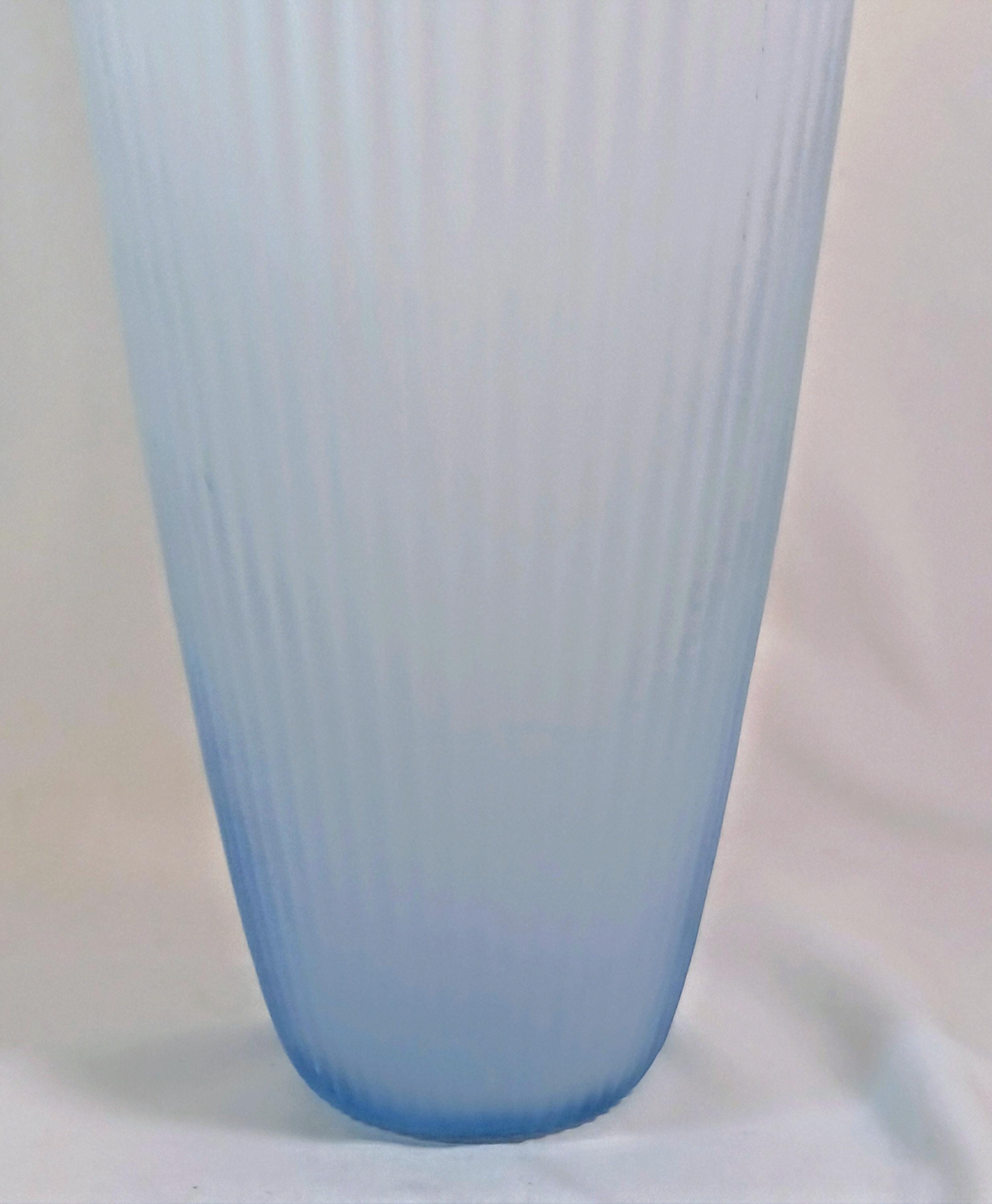 Blue Satin Finish Vase by Balos