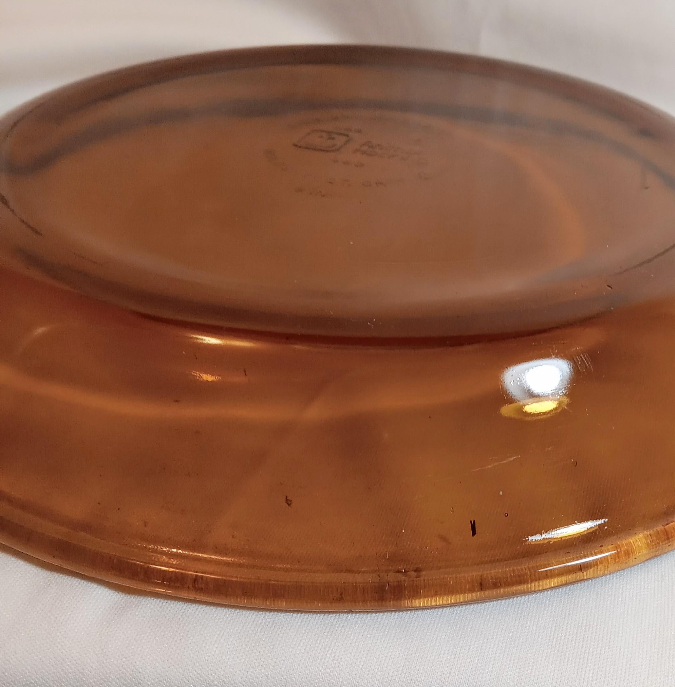 Vintage Fire-King Amber Pie Plate by Anchor Hocking #460