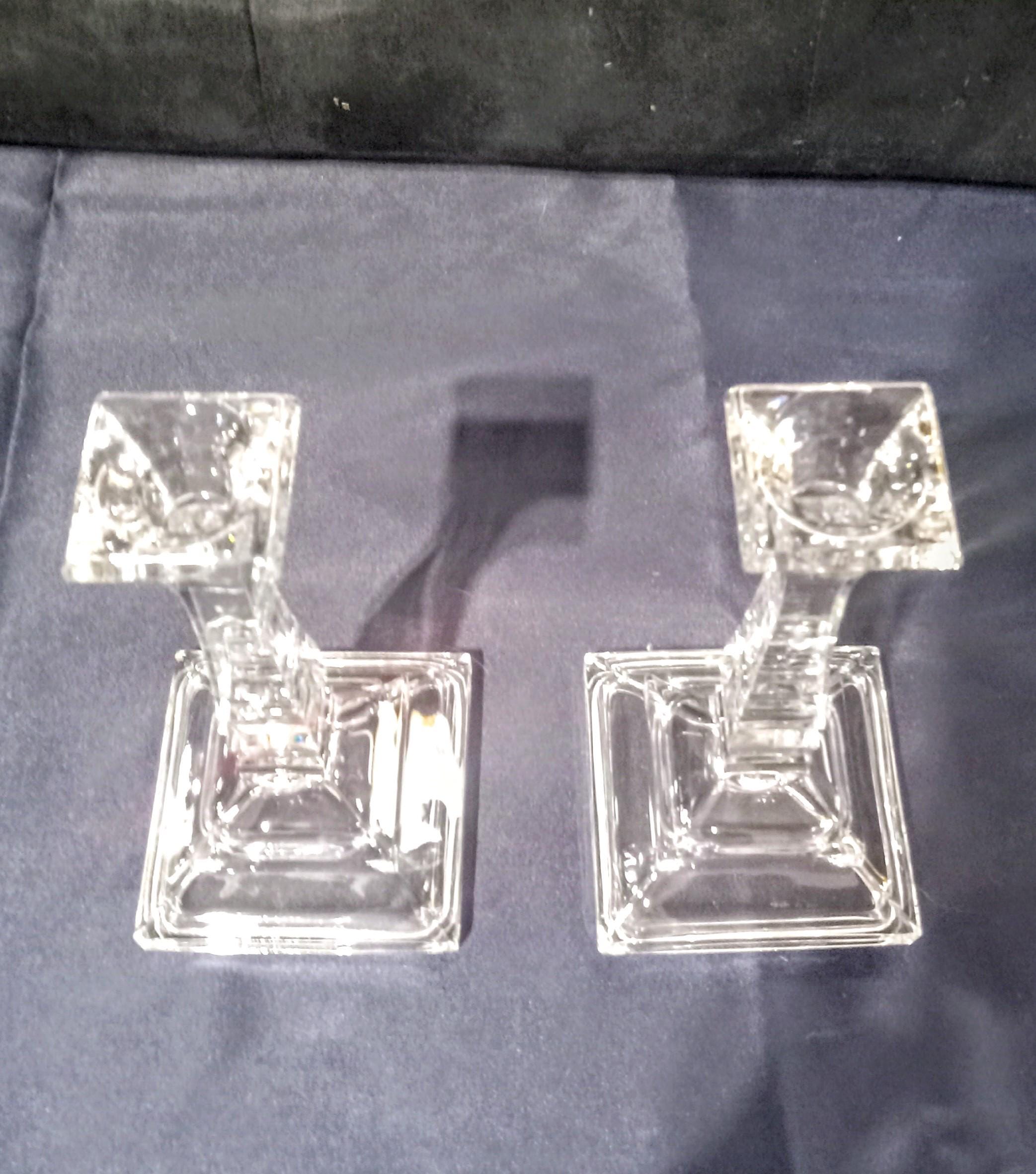 Crystal Candle Holders by DePlomb