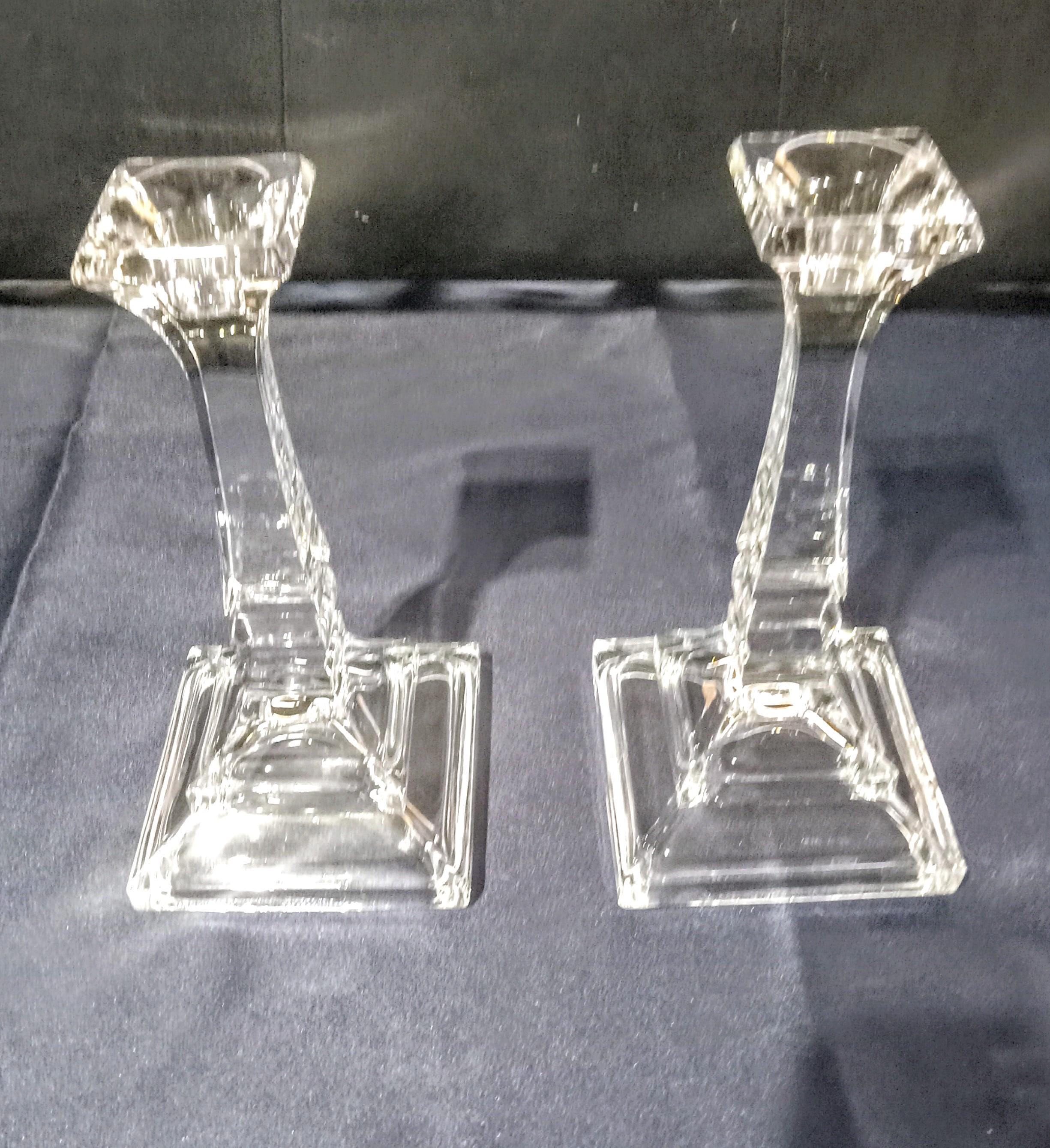 Crystal Candle Holders by DePlomb