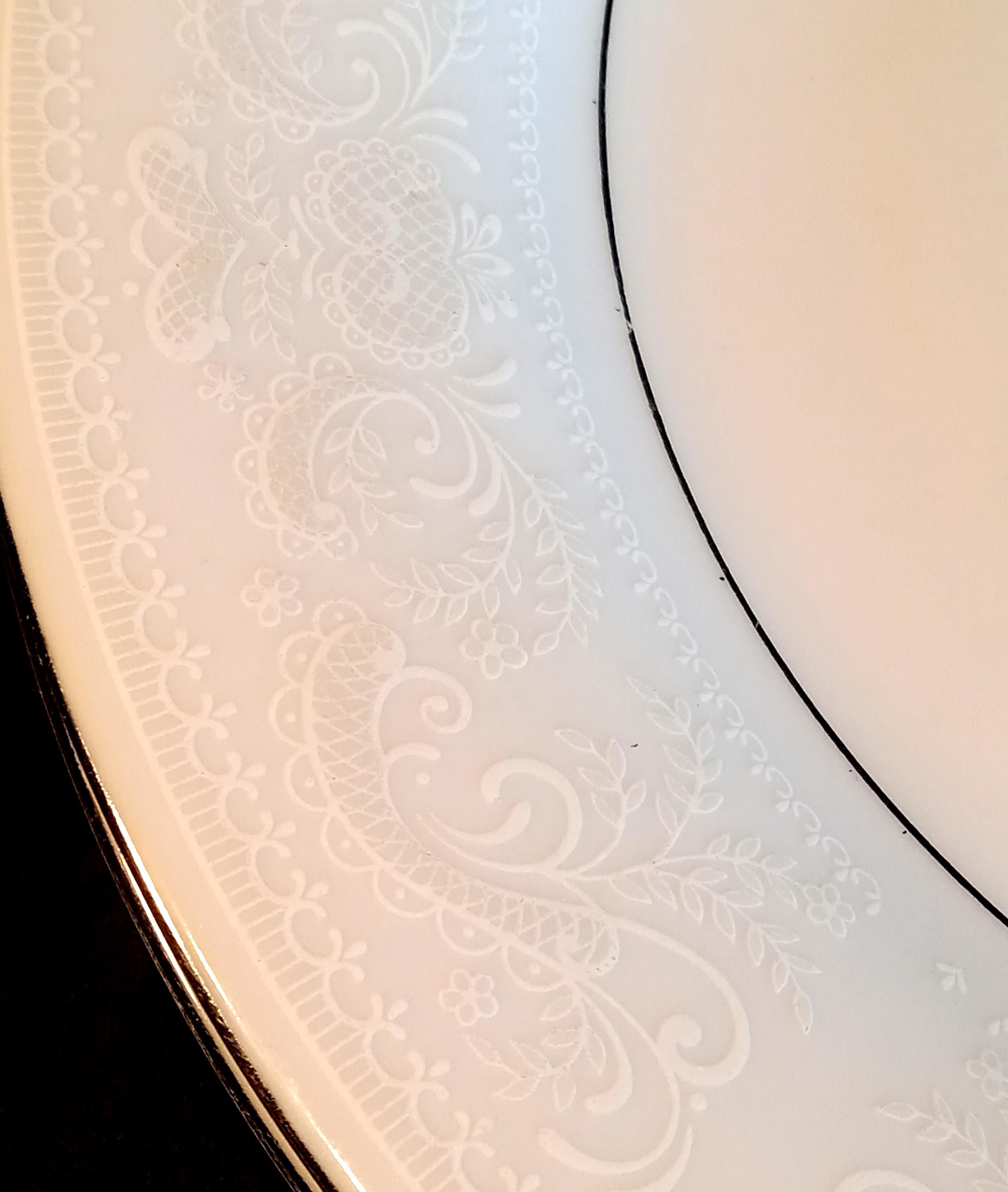 Crown Ming Fine China - Regent Collection - Crochet/White Lace Pattern - Your Dish Choice