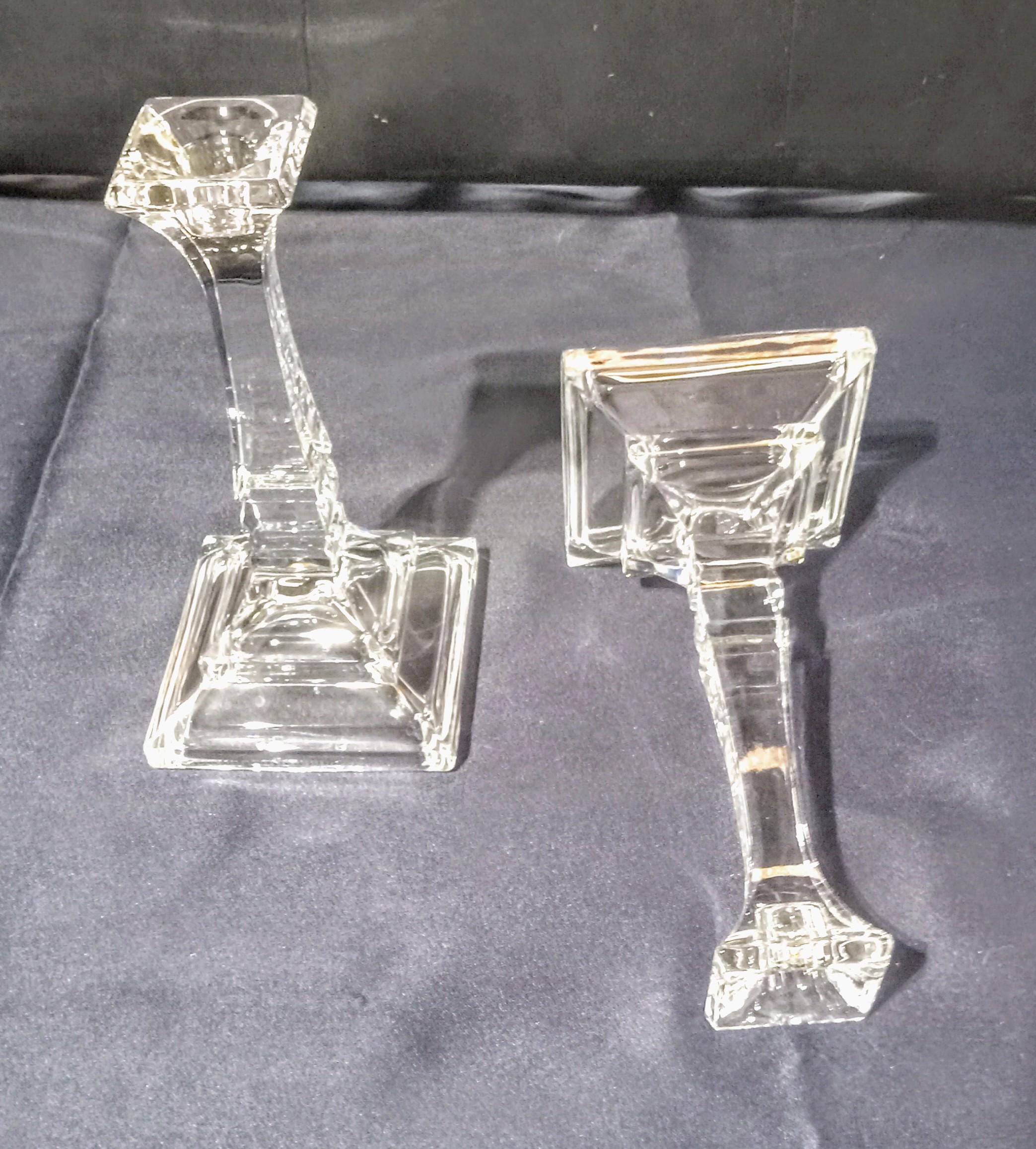 Crystal Candle Holders by DePlomb
