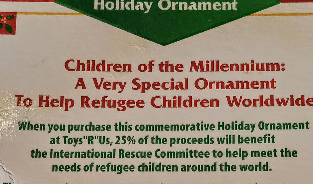 1999 “Children of the Millennium” Glass Ornament – Toys R Us Exclusive – Handcrafted European Style
