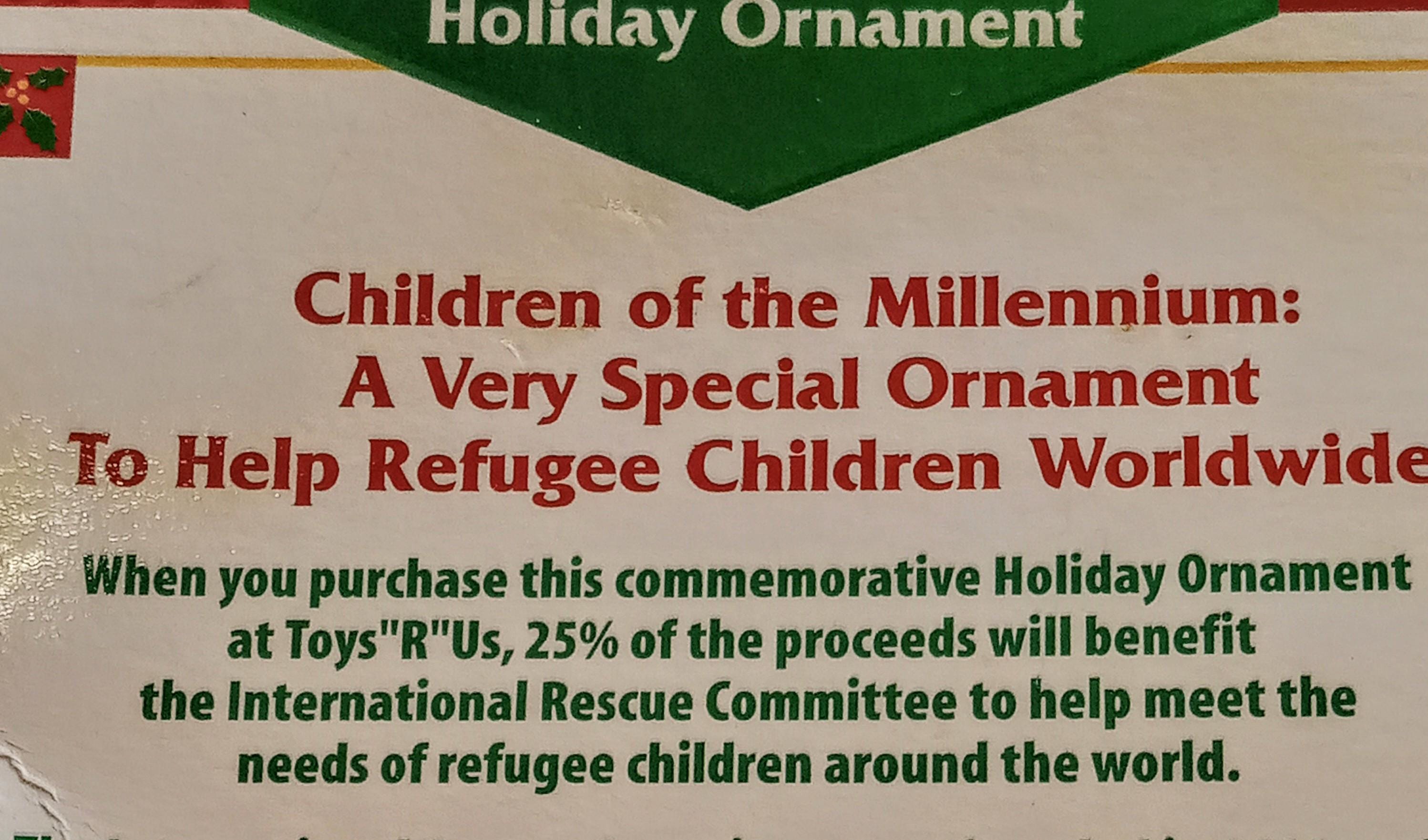 1999 “Children of the Millennium” Glass Ornament – Toys R Us Exclusive – Handcrafted European Style