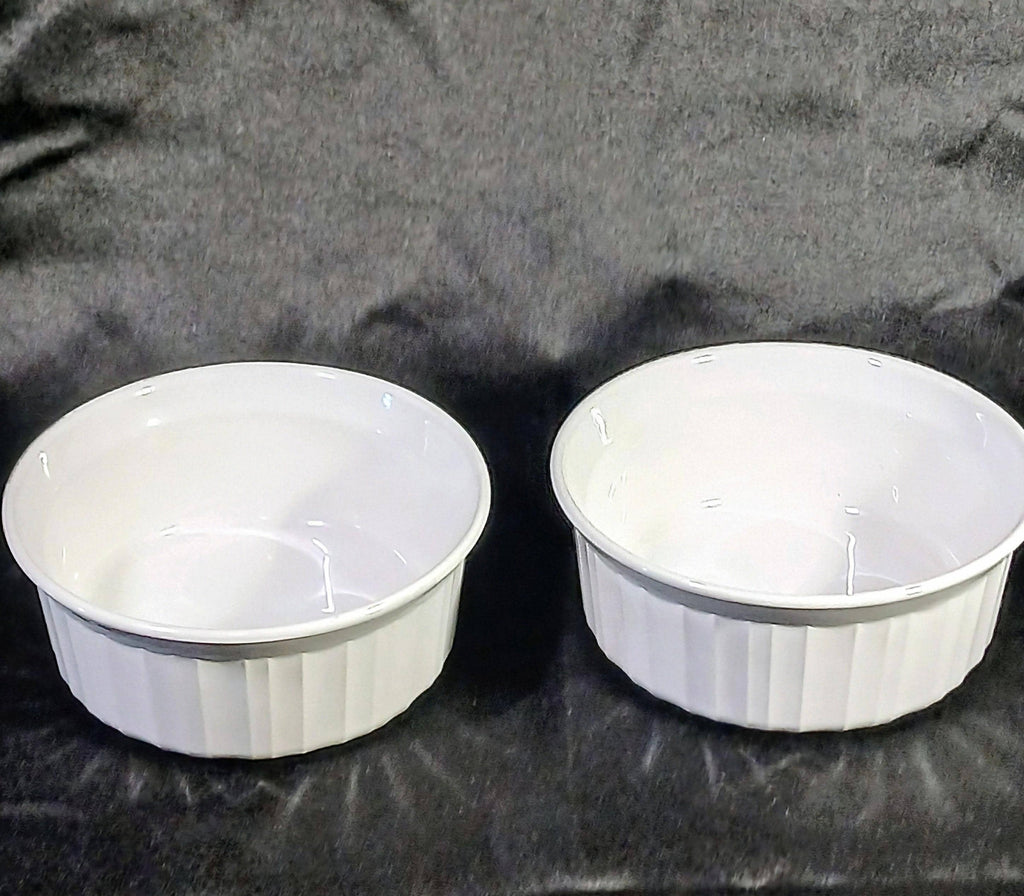 Corning Ware French White Casserole Dish Set (1.5 qt, 16 oz) – No Lids