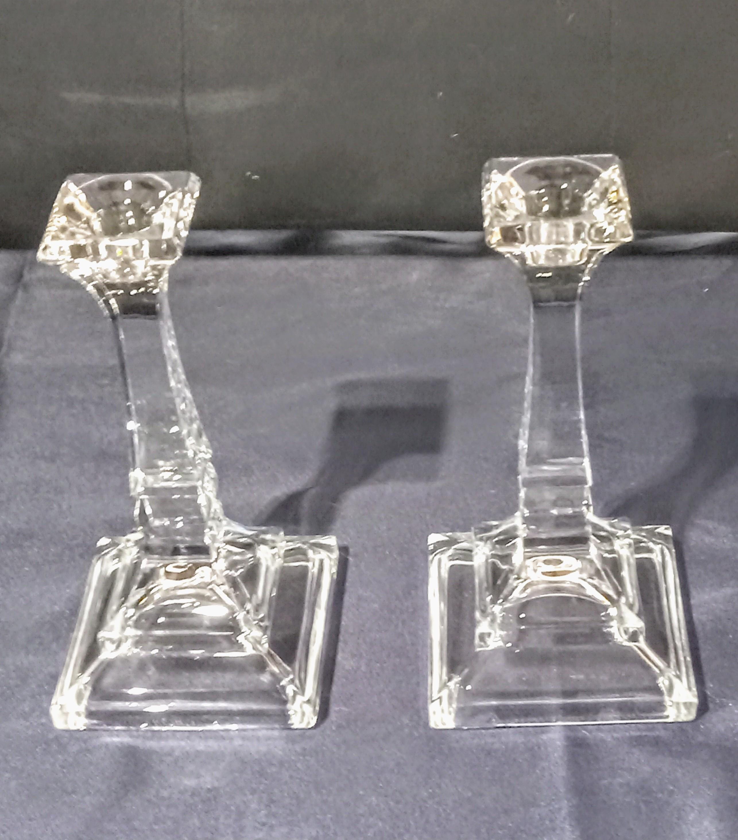 Crystal Candle Holders by DePlomb