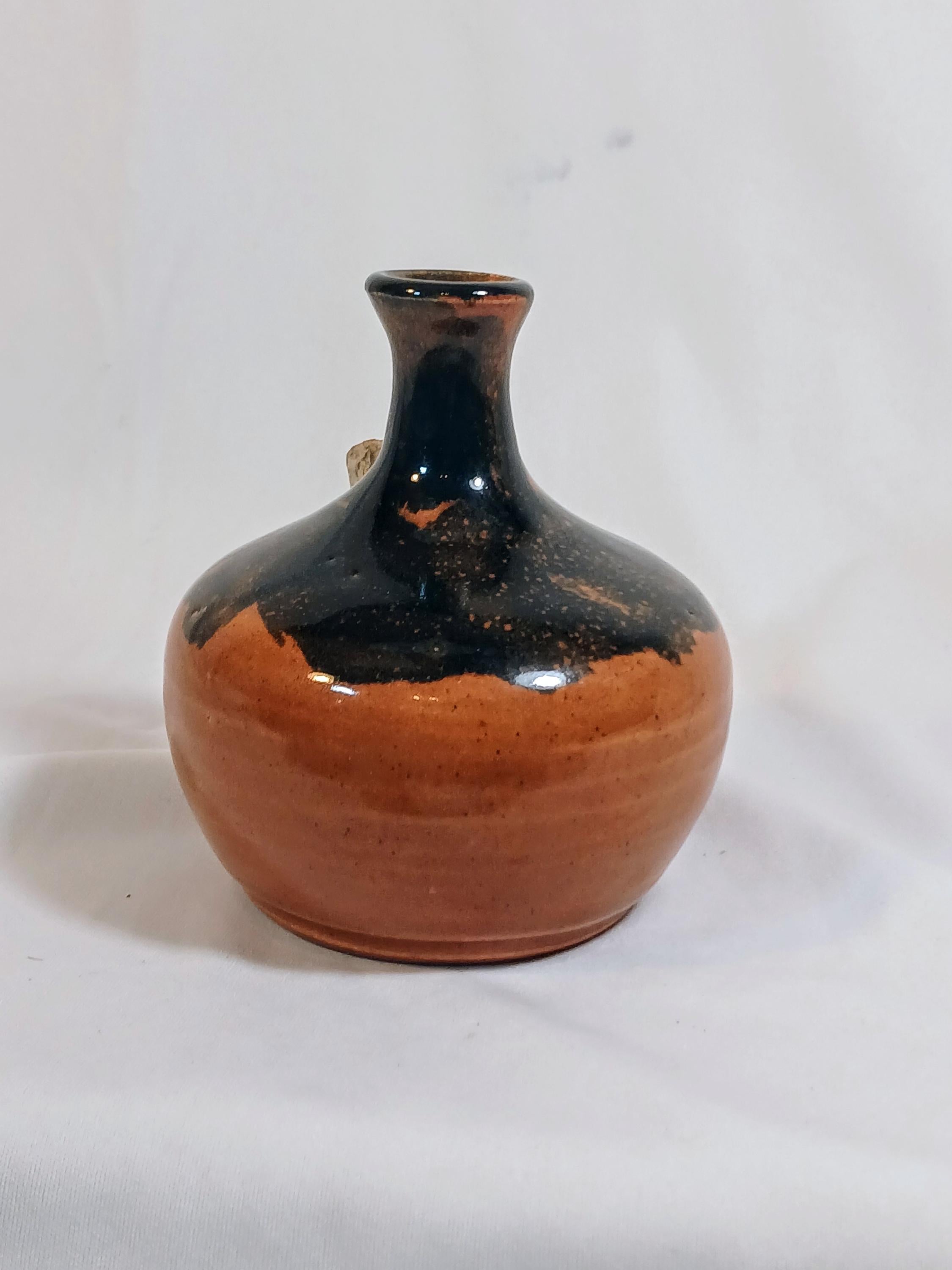 Vintage  Studio Pottery Cruet Bottle – Signed Ineke Victoria BC Canada