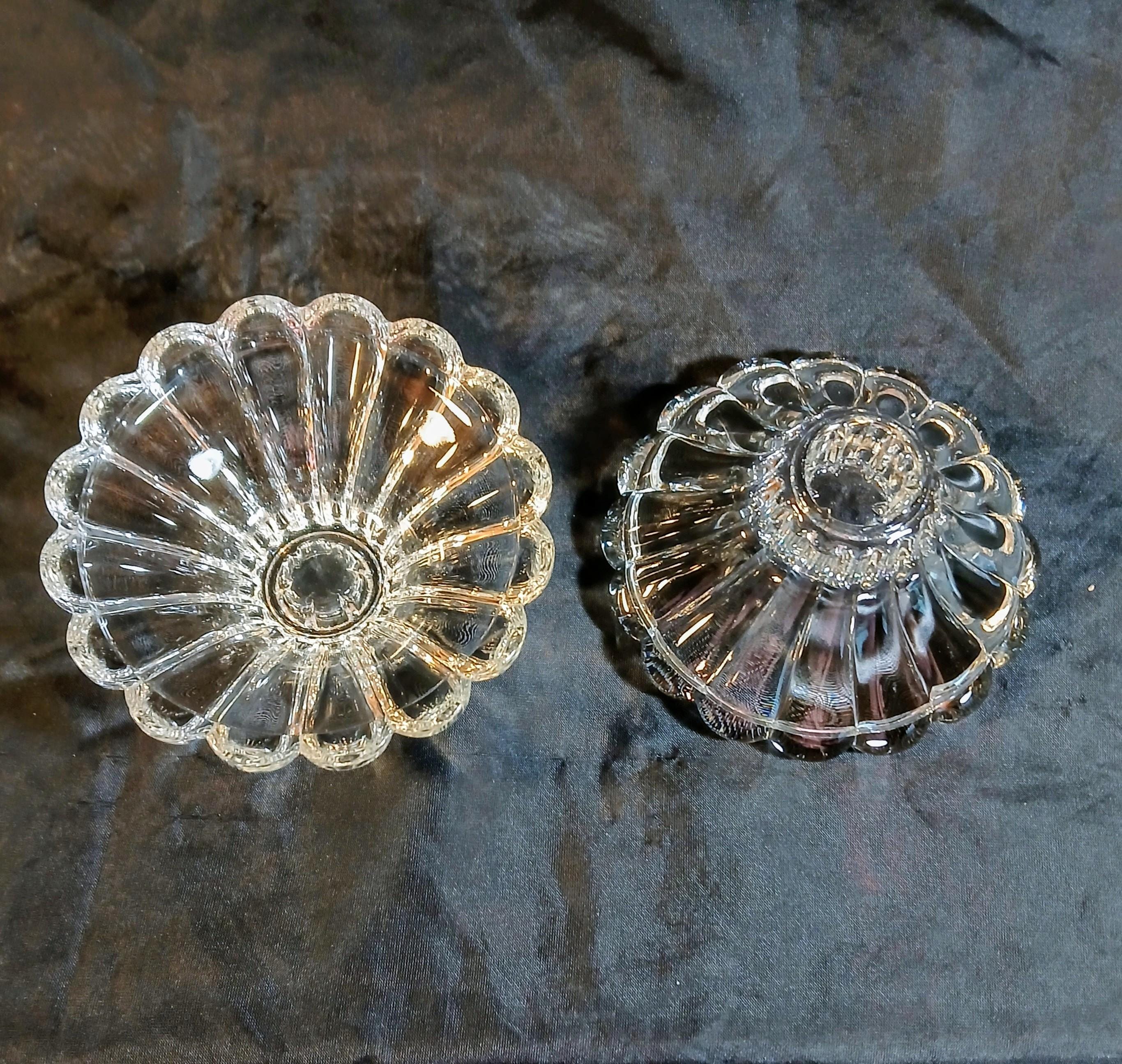 Anchor Hocking Candlestick Holders - "Boopie" Berwick - Set of 2