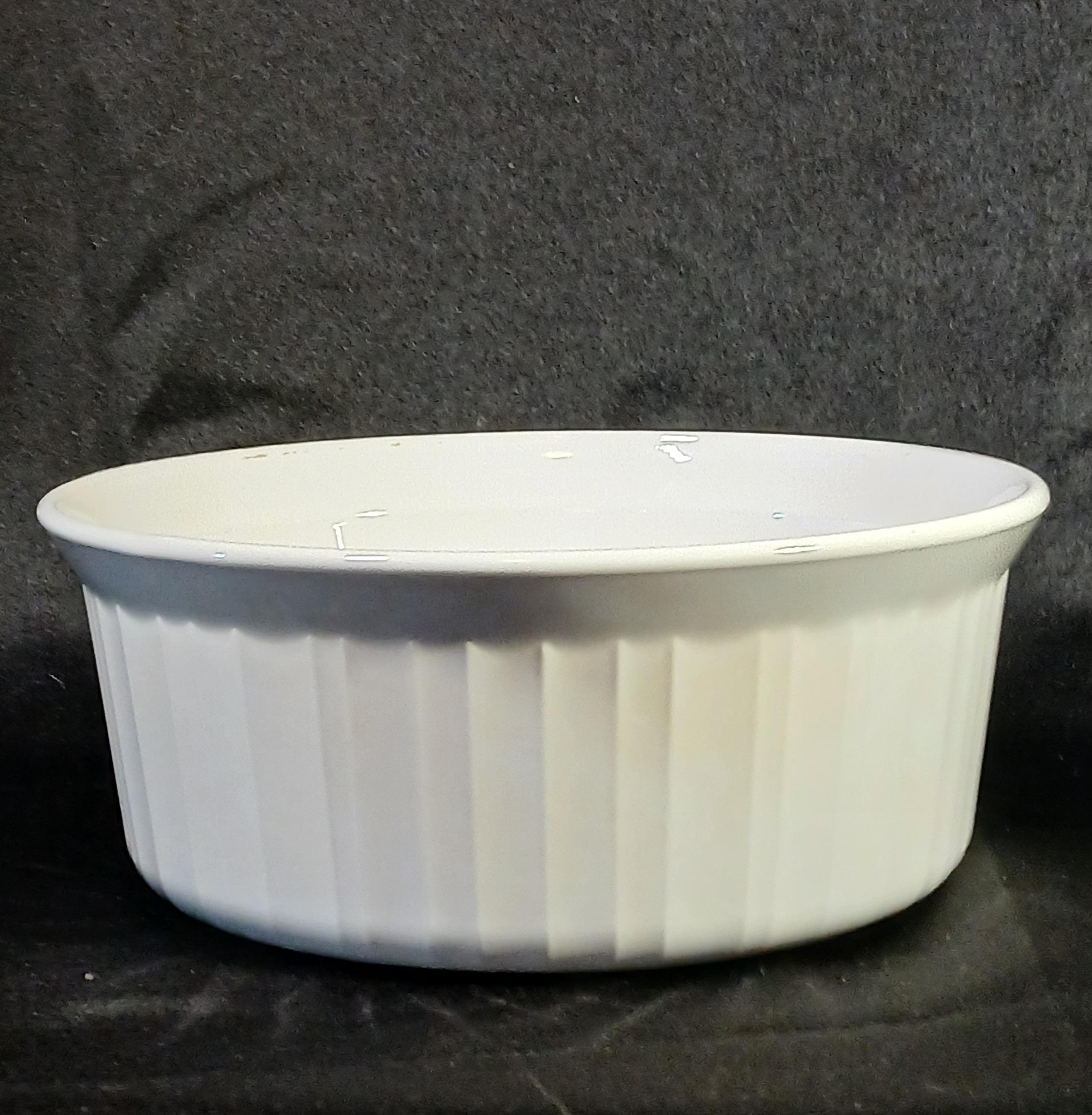 Corning Ware French White Casserole Dish Set (1.5 qt, 16 oz) – No Lids