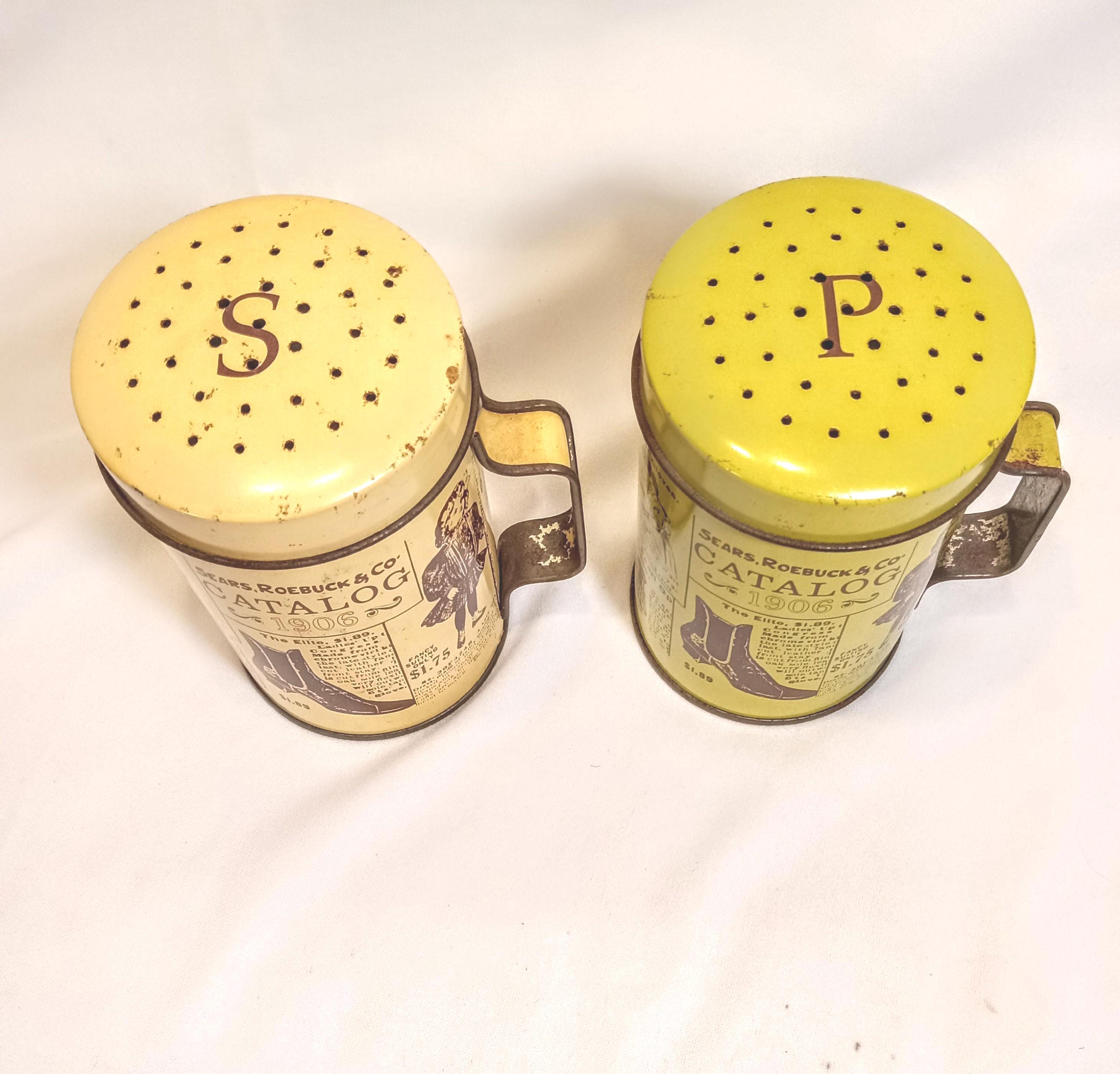 Vintage Salt & Pepper Shakers - Sears Roebuck and Co. 1906 Catalog Print