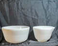 Vintage Milk Glass Pyrex Mixer Bowls – Hamilton Beach #12 & #6 Set
