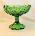 Antique Pedestal Bowl - U.S. Glass - Shoshone Pattern