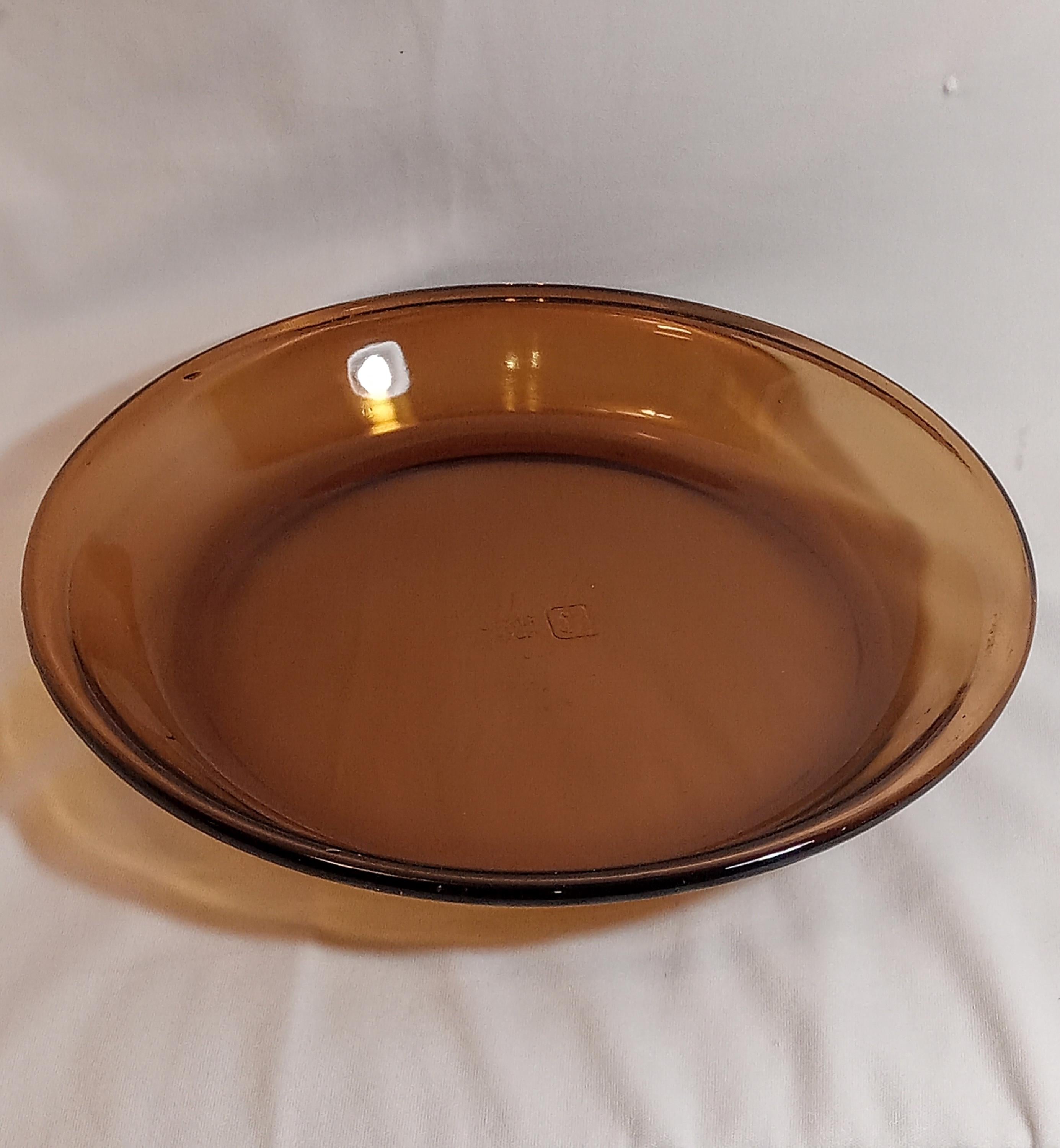 Vintage Fire-King Amber Pie Plate by Anchor Hocking #460