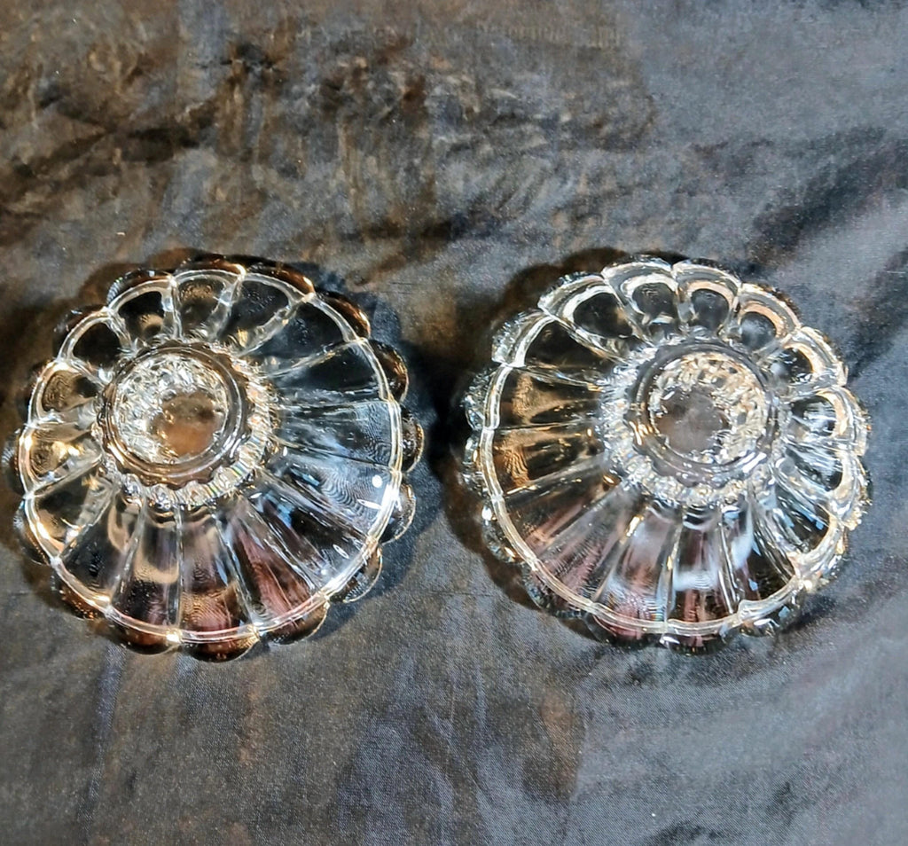 Anchor Hocking Candlestick Holders - "Boopie" Berwick - Set of 2