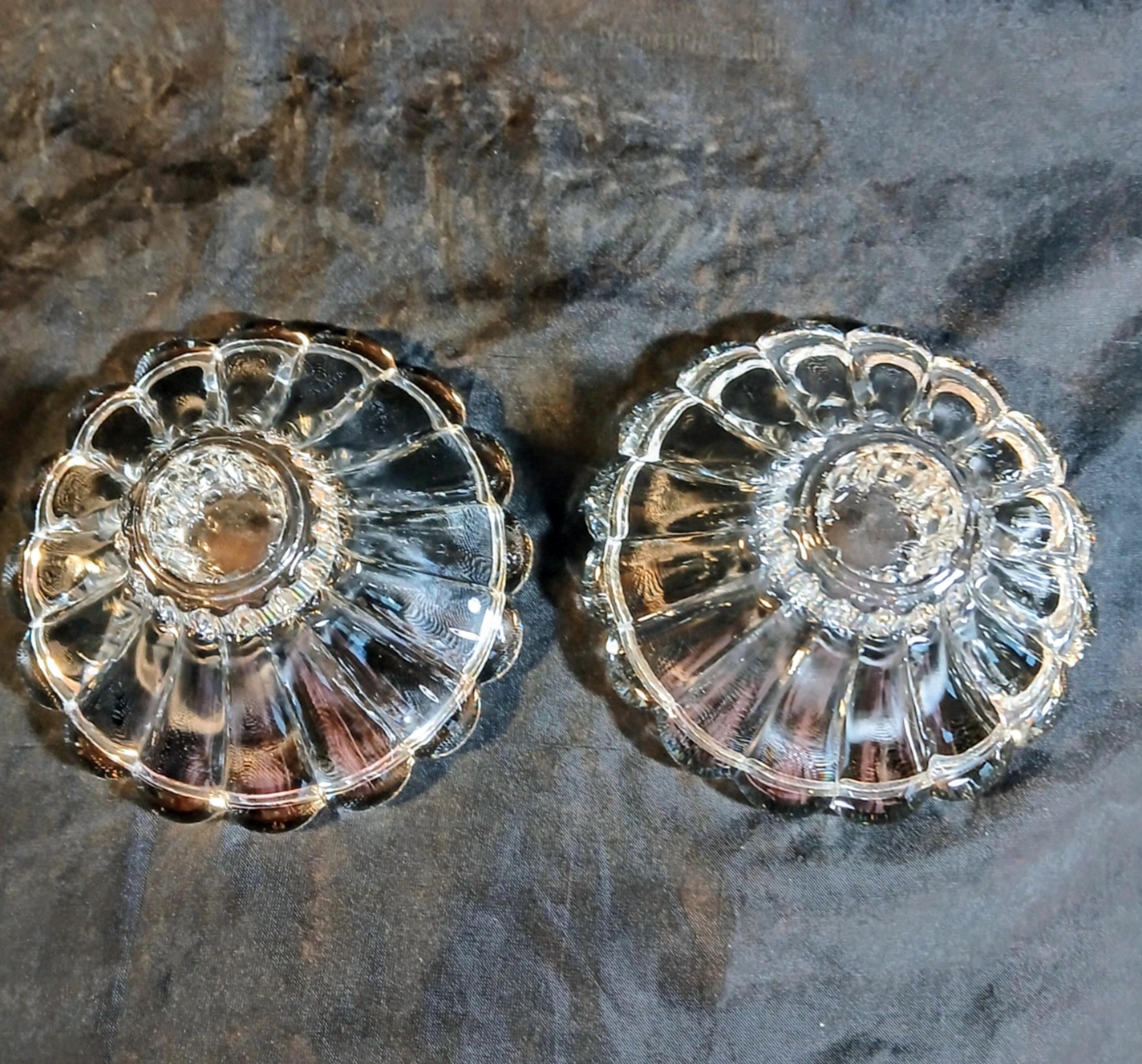 Anchor Hocking Candlestick Holders - "Boopie" Berwick - Set of 2