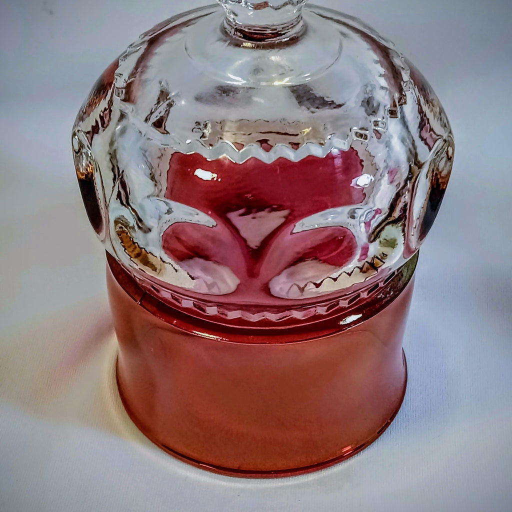 Indiana Glass King’s Crown/Thumbprint Ruby Flash Goblets