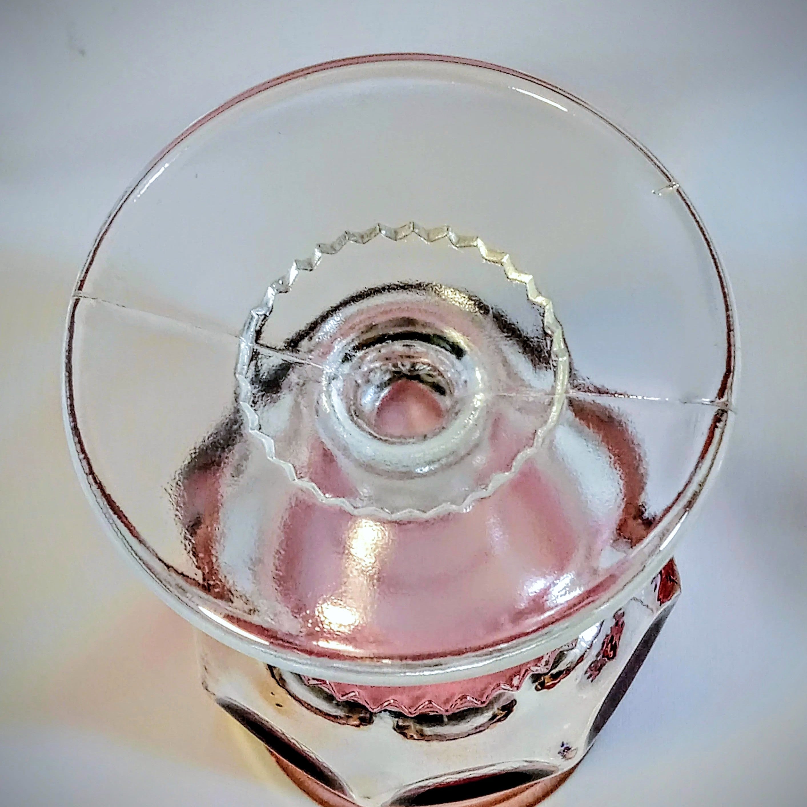 Indiana Glass King’s Crown/Thumbprint Ruby Flash Goblets