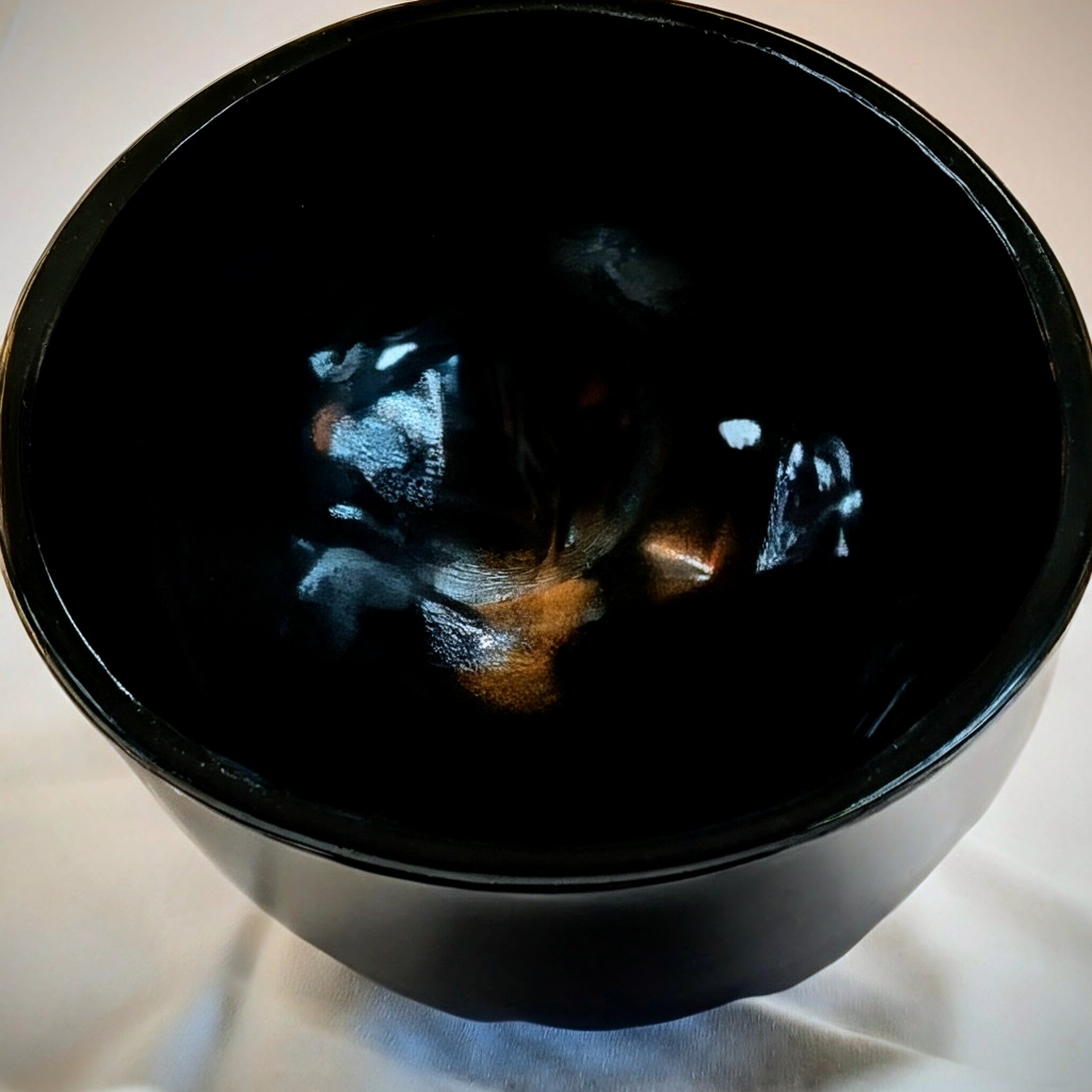 Indiana Glass Black Tiara Monarch Butter Dish